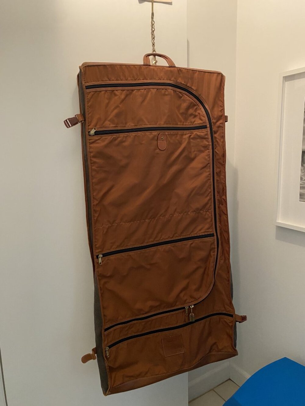 "Coach" Leather and Canvas travel garment bag - USA Made - Beautiful - Picture 3 of 9